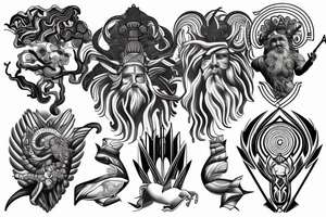 Unique Zeus god of the sky tattoo tattoo idea