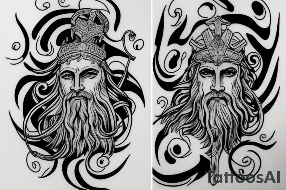 Unique Zeus god of the sky tattoo tattoo idea