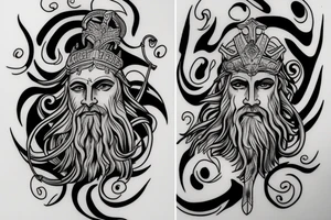 Unique Zeus god of the sky tattoo tattoo idea