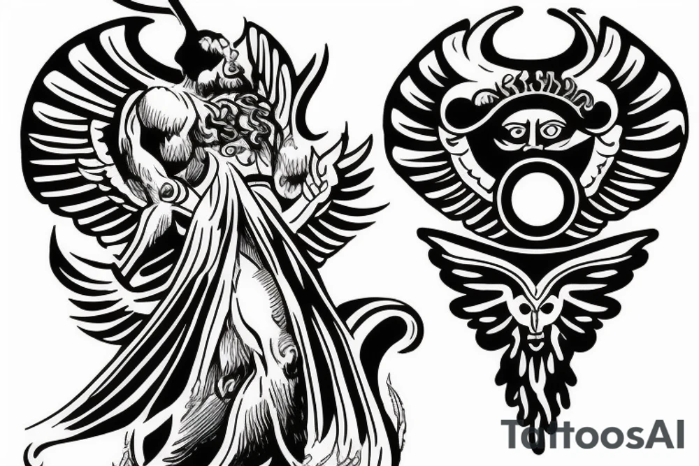 Unique Zeus god of the sky tattoo tattoo idea