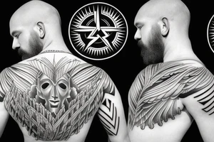 Unique Zeus god of the sky tattoo tattoo idea