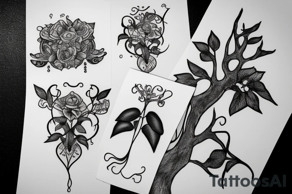 ivy root chamer tattoo idea