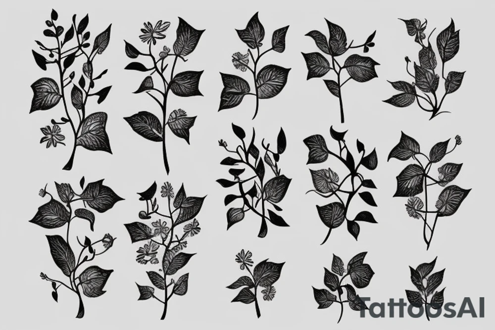 ivy root small tattoo idea