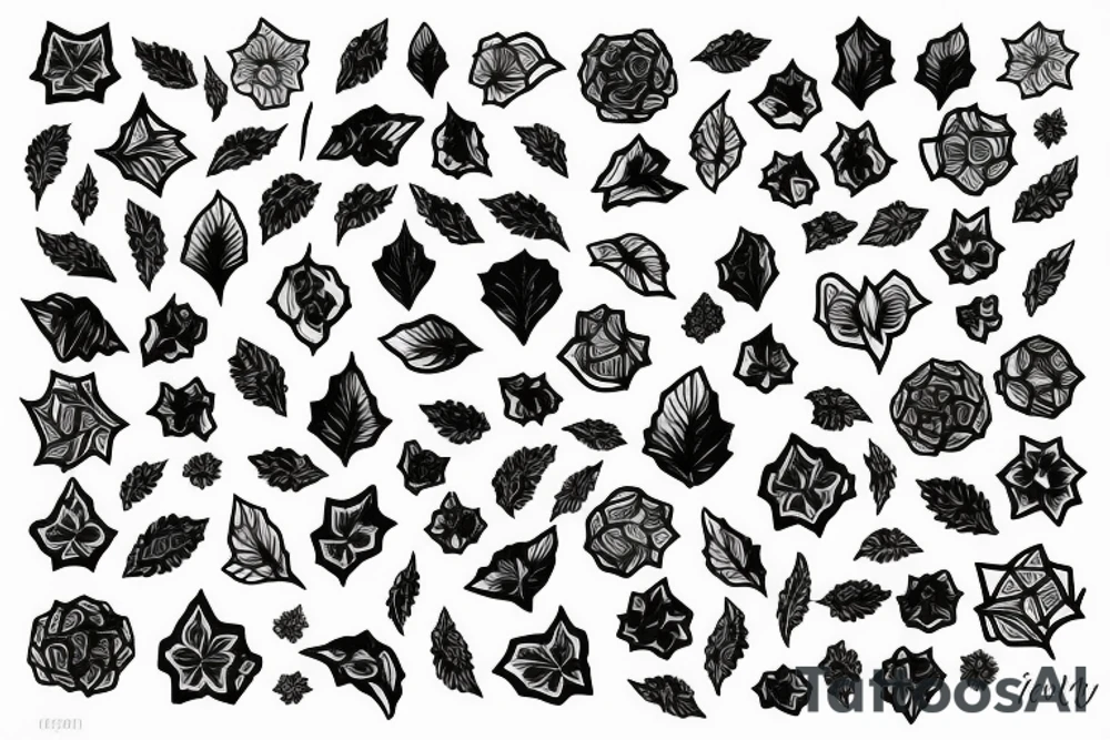 ivy root small tattoo idea