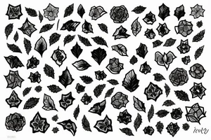 ivy root small tattoo idea