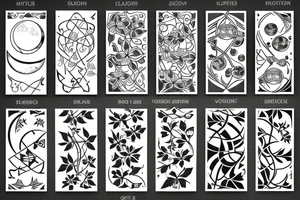 ivy root covers moon tattoo idea