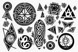 empty fullmoon tattoo idea