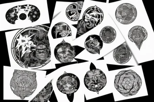 empty fullmoon tattoo idea