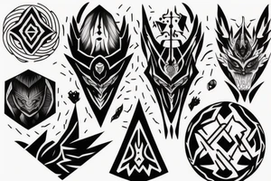 empty fullmoon tattoo idea