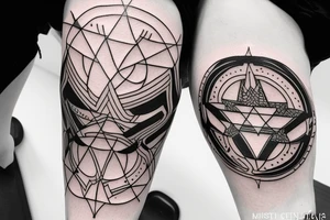 empty fullmoon tattoo idea