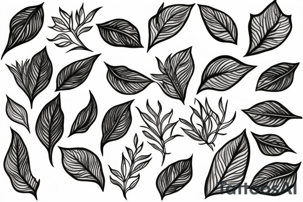 small ivy root tattoo idea