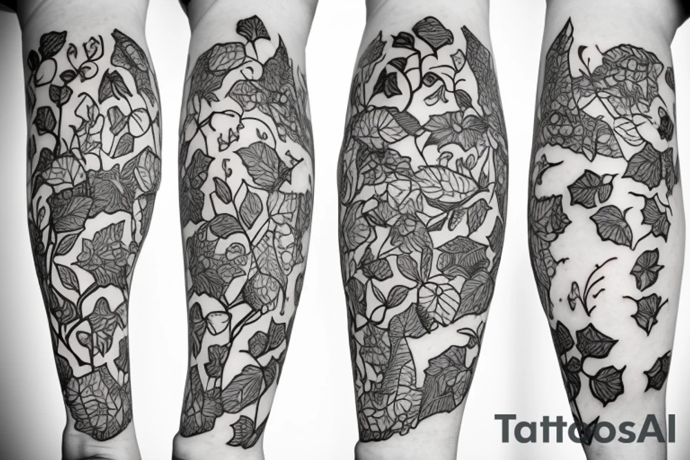 small ivy with chamber tattoo idea