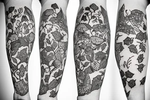 small ivy with chamber tattoo idea