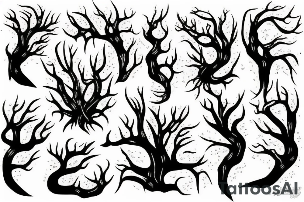 roots covering chamber small tattoo idea
