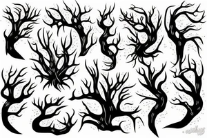 roots covering chamber small tattoo idea