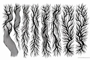 roots covering chamber small tattoo idea