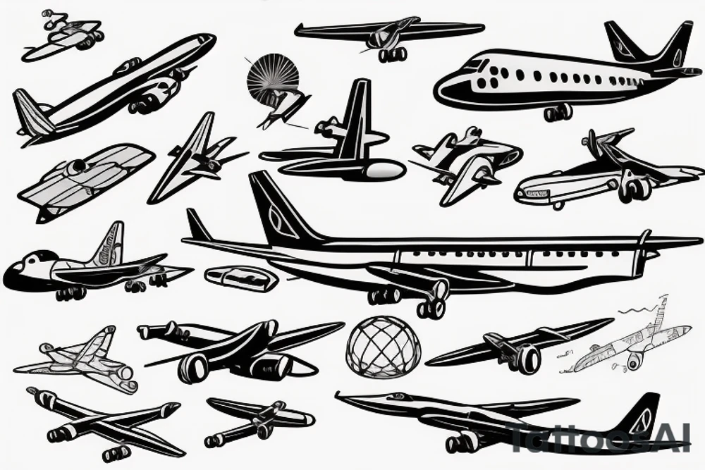 airplane control panel tattoo idea