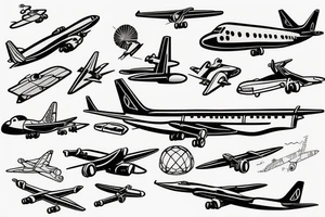 airplane control panel tattoo idea