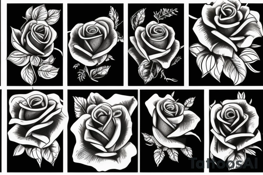 Rose tattoo tattoo idea