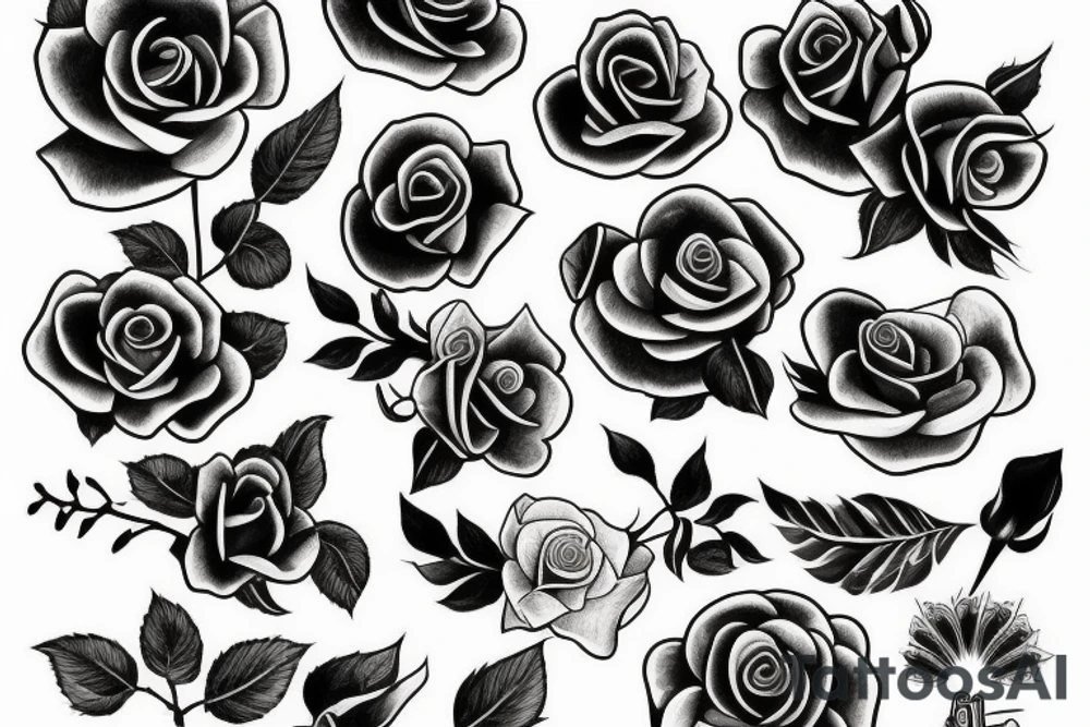Rose tattoo tattoo idea