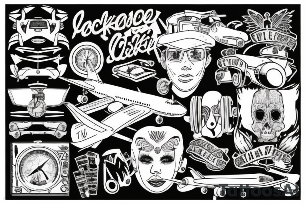 airplane 
cockpit tattoo idea