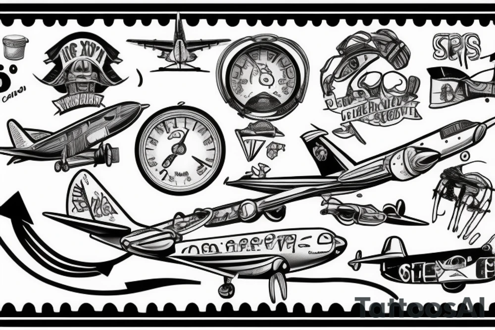 airplane 
cockpit tattoo idea