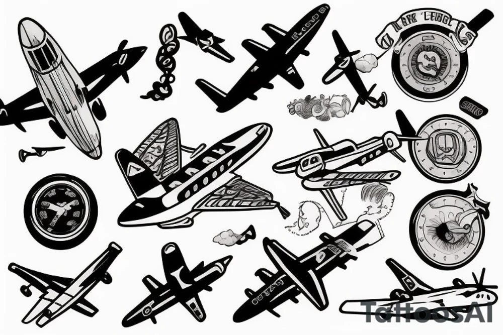 airplane cockpit tattoo idea