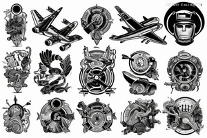 airplane cockpit tattoo idea