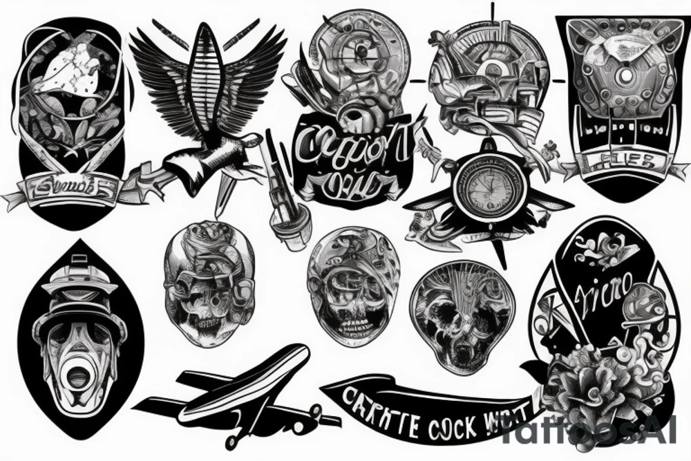airplane cockpit tattoo idea