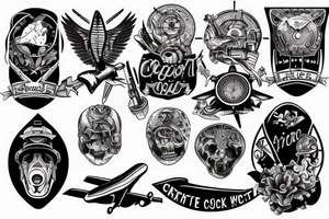 airplane cockpit tattoo idea