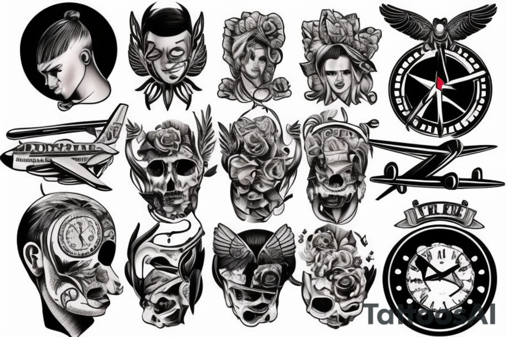 airplane cockpit tattoo idea