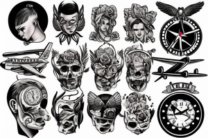 airplane cockpit tattoo idea