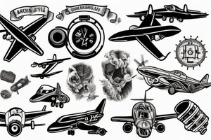 airplane cockpit tattoo idea