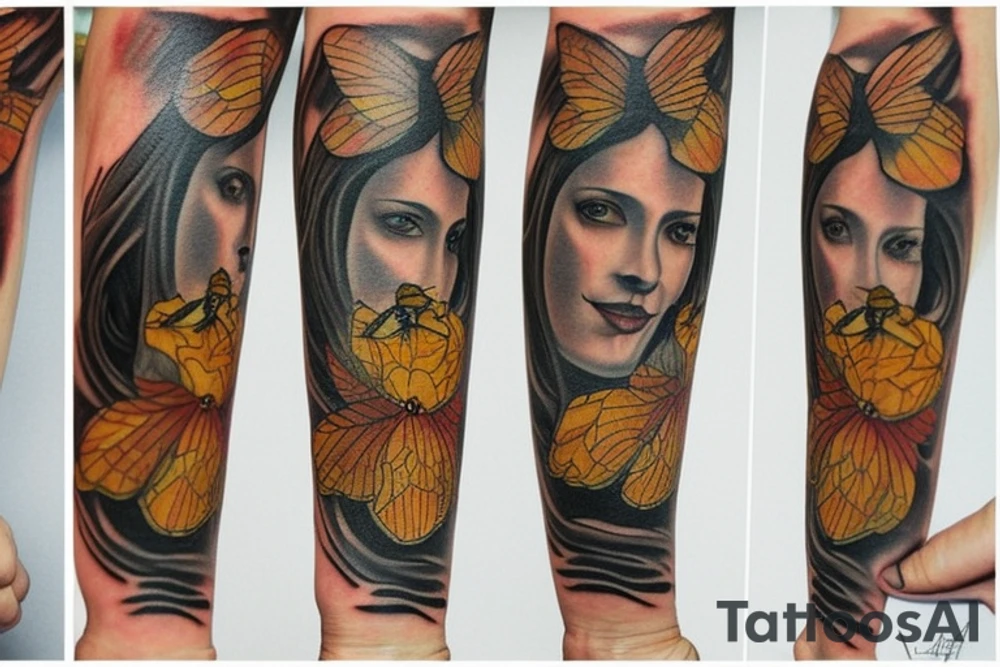 three bees tattoo idea