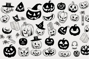 Halloween Tater tot tattoo idea