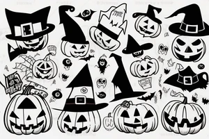 Halloween Tater tot tattoo idea
