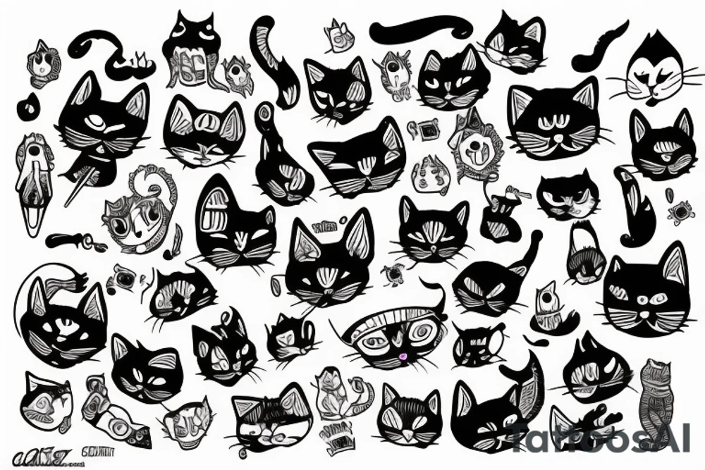 Cats are aliens tattoo idea