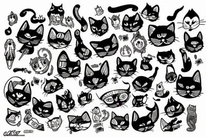 Cats are aliens tattoo idea