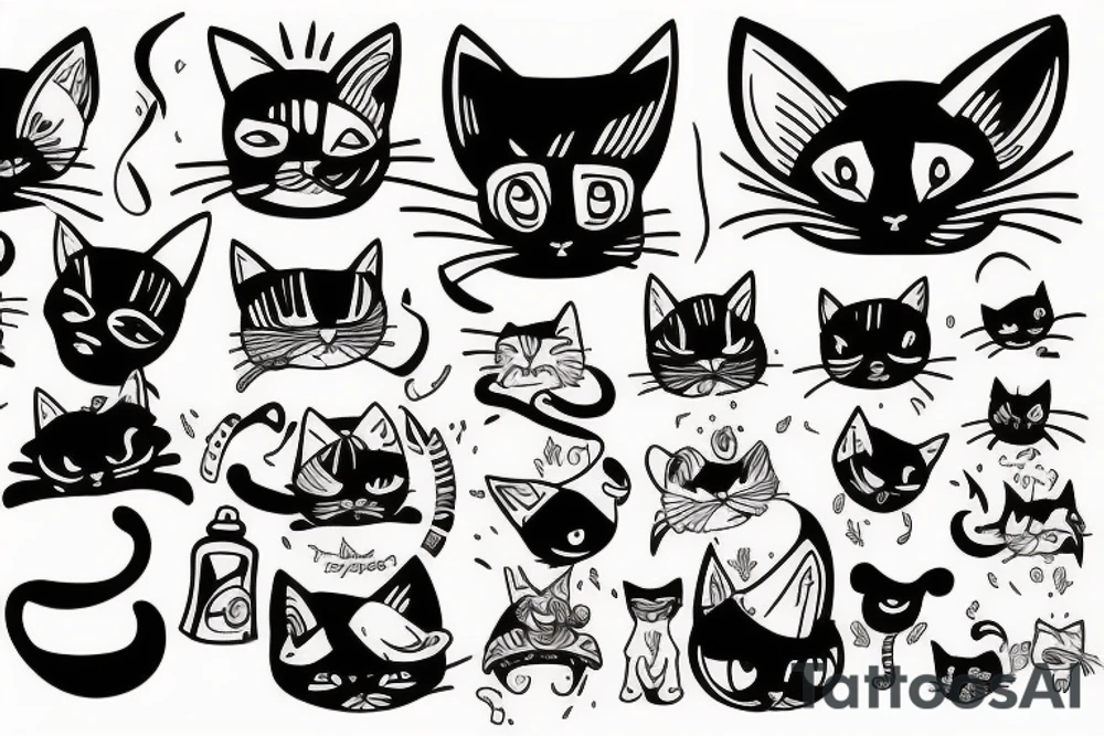 Cats are aliens tattoo idea