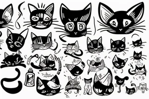 Cats are aliens tattoo idea