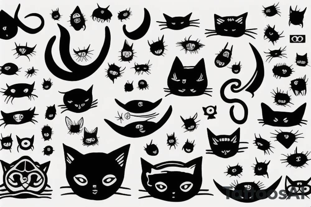 Cats are aliens tattoo idea