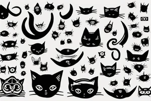 Cats are aliens tattoo idea