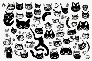 Cats are aliens tattoo idea