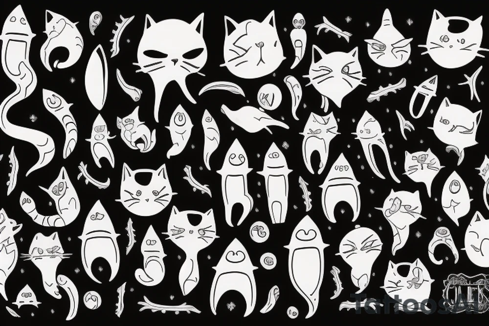 Cats are aliens tattoo idea