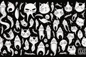Cats are aliens tattoo idea
