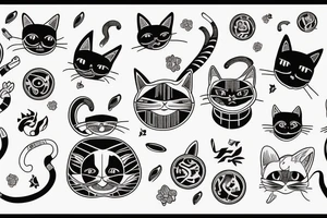 Cats are aliens tattoo idea