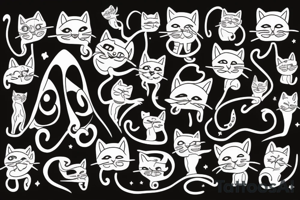 Cats are aliens tattoo idea