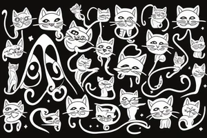 Cats are aliens tattoo idea