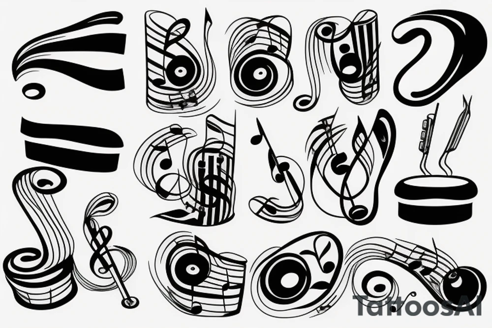 Singer and music lover tattoo idea