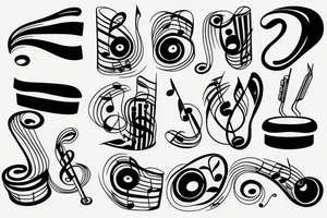 Singer and music lover tattoo idea